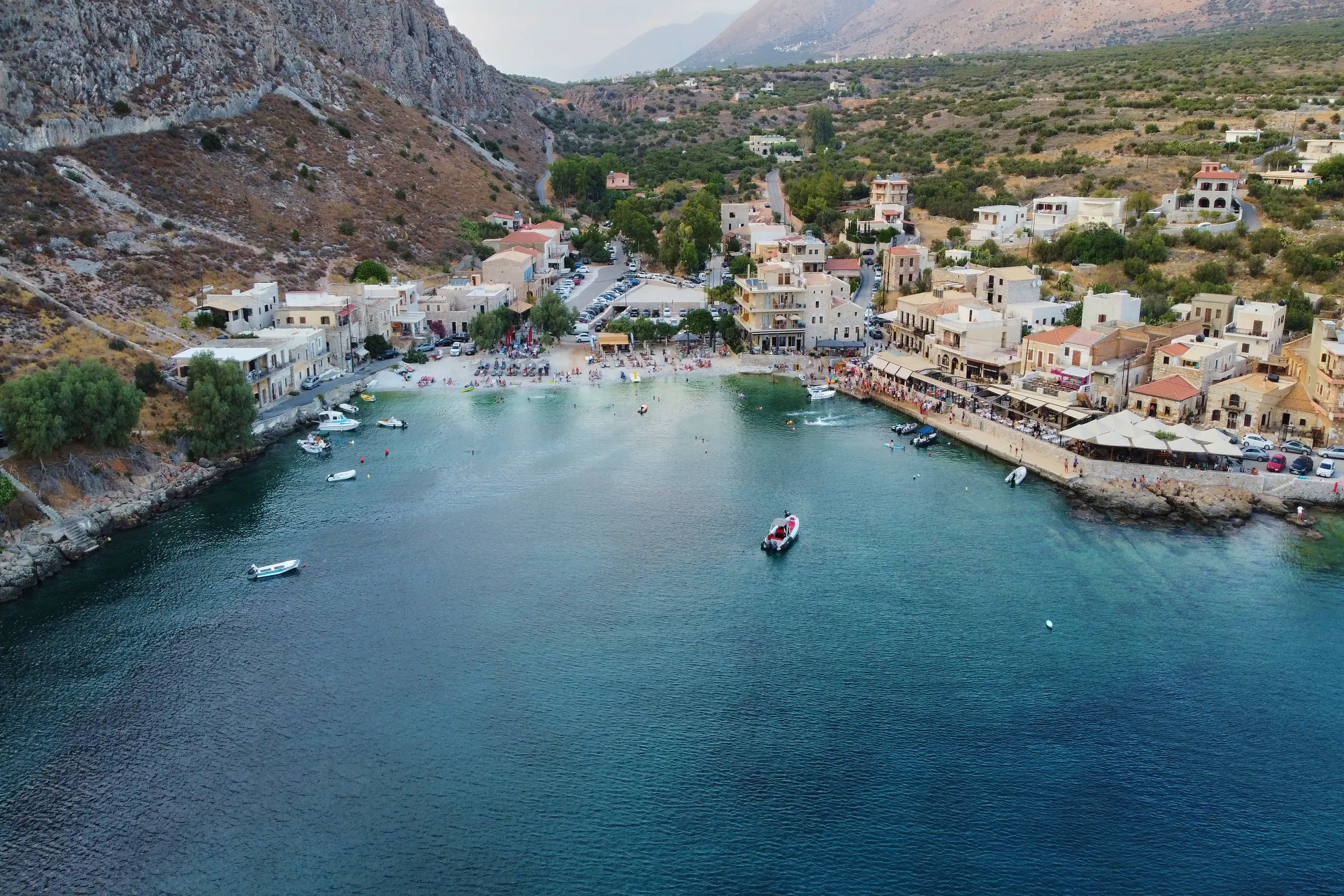 Aerial view of Porto Santo in Gerolimenas